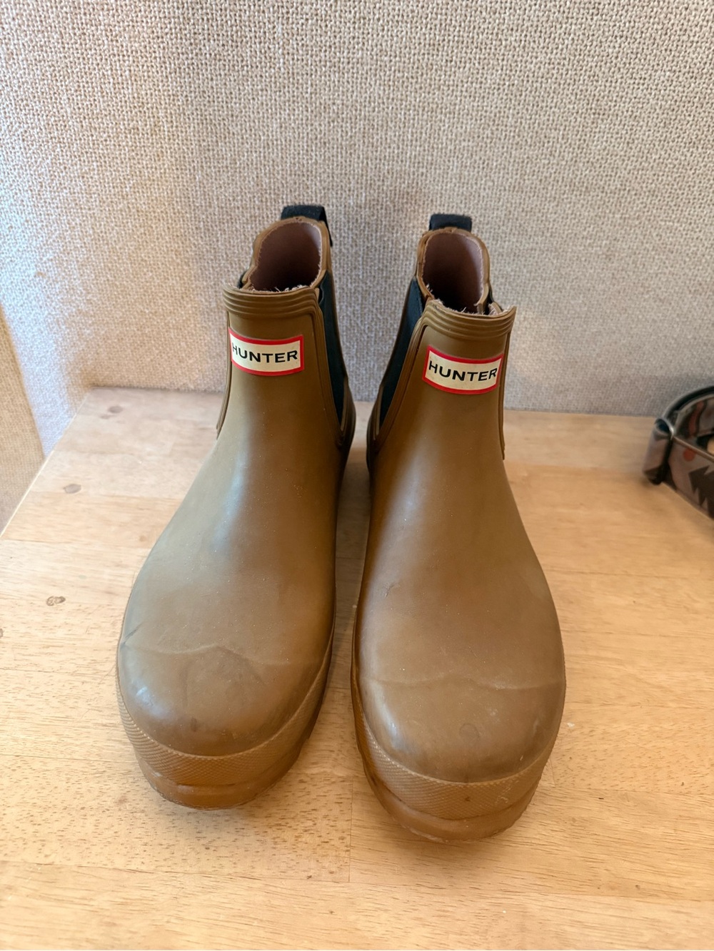 Hunter Kids Tan Chelsea Rain Boots